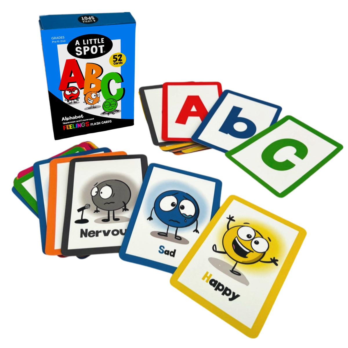 ABC Alphabet (uppercase and lowercase) Feelings FLASHCARDS – Diane
