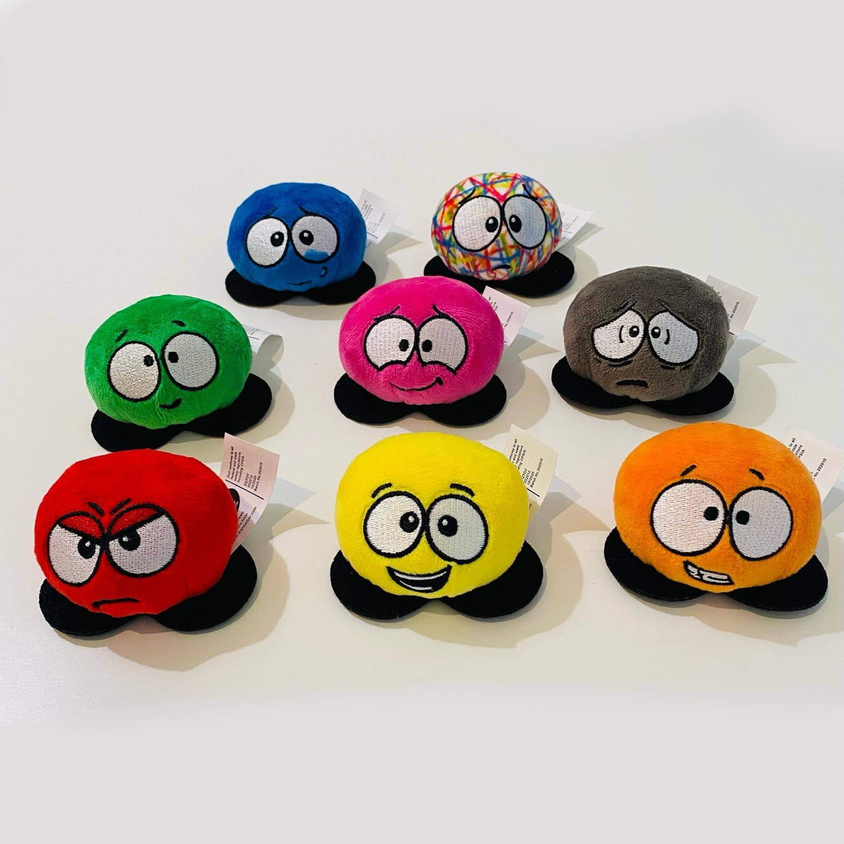 8 MINI Emotion Plush Toys with A Little SPOT of Feelings Hardcover Boo