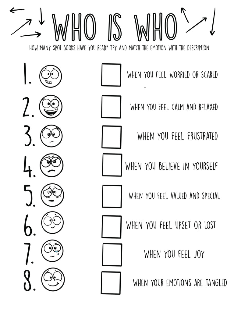 SPOT Emotions Who is Who-Download Activity Printable