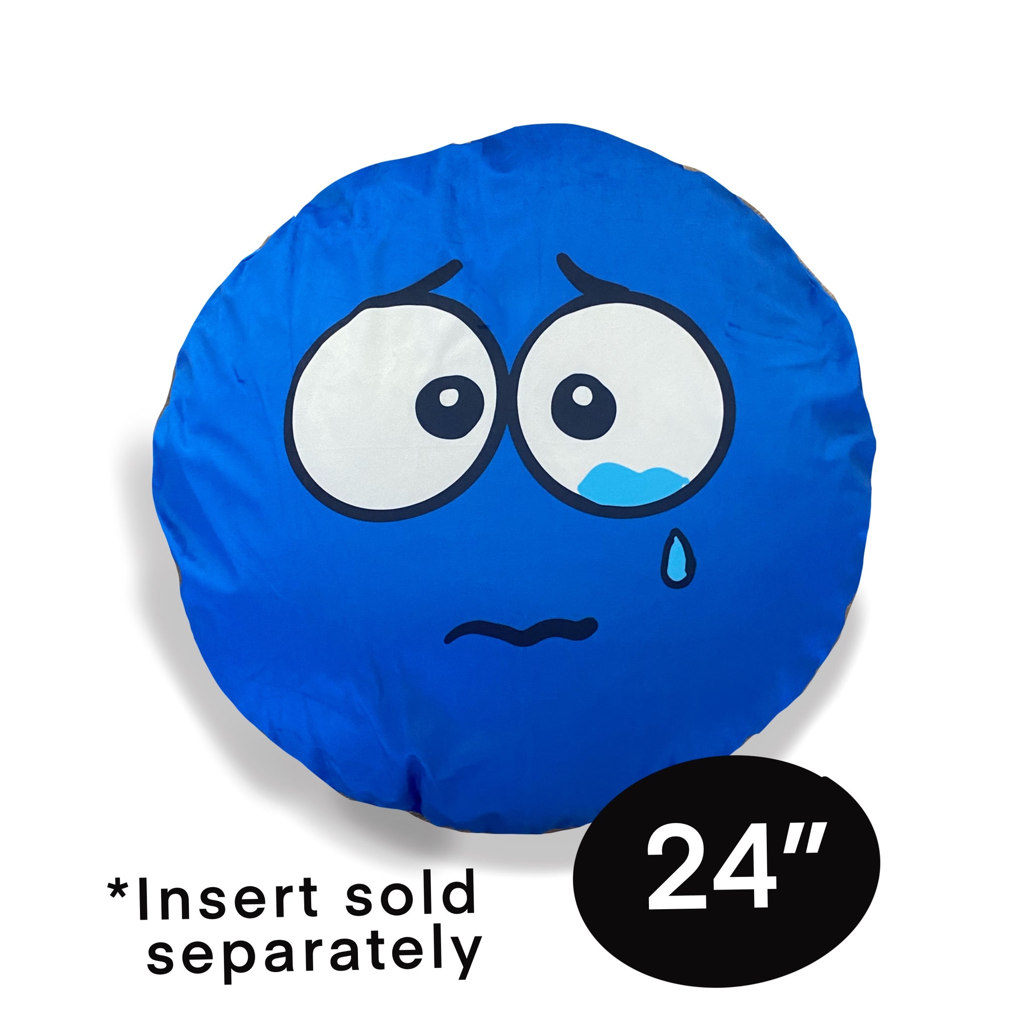 GIANT BLUE Sadness Pillowcase 24”