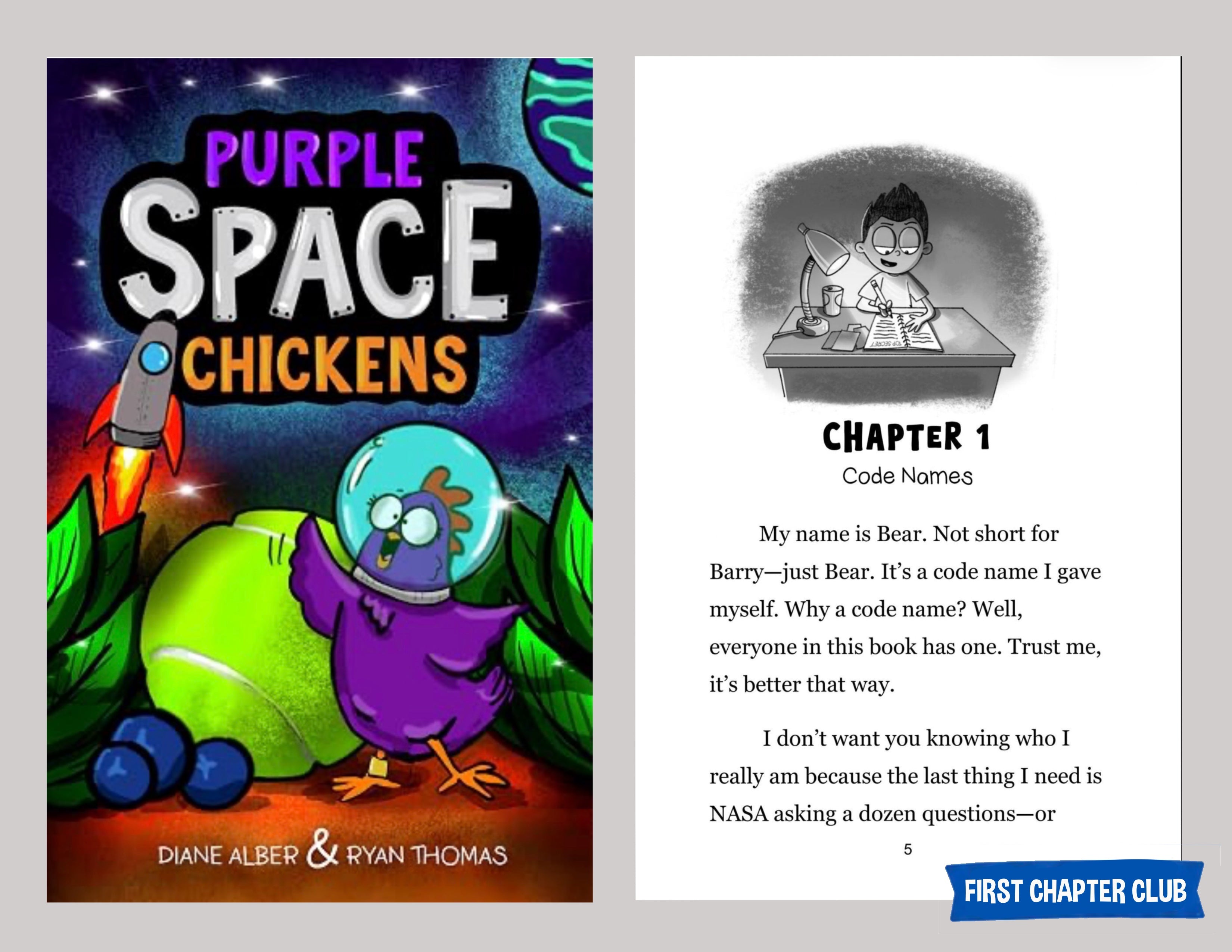 Purple Space Chickens Book 1