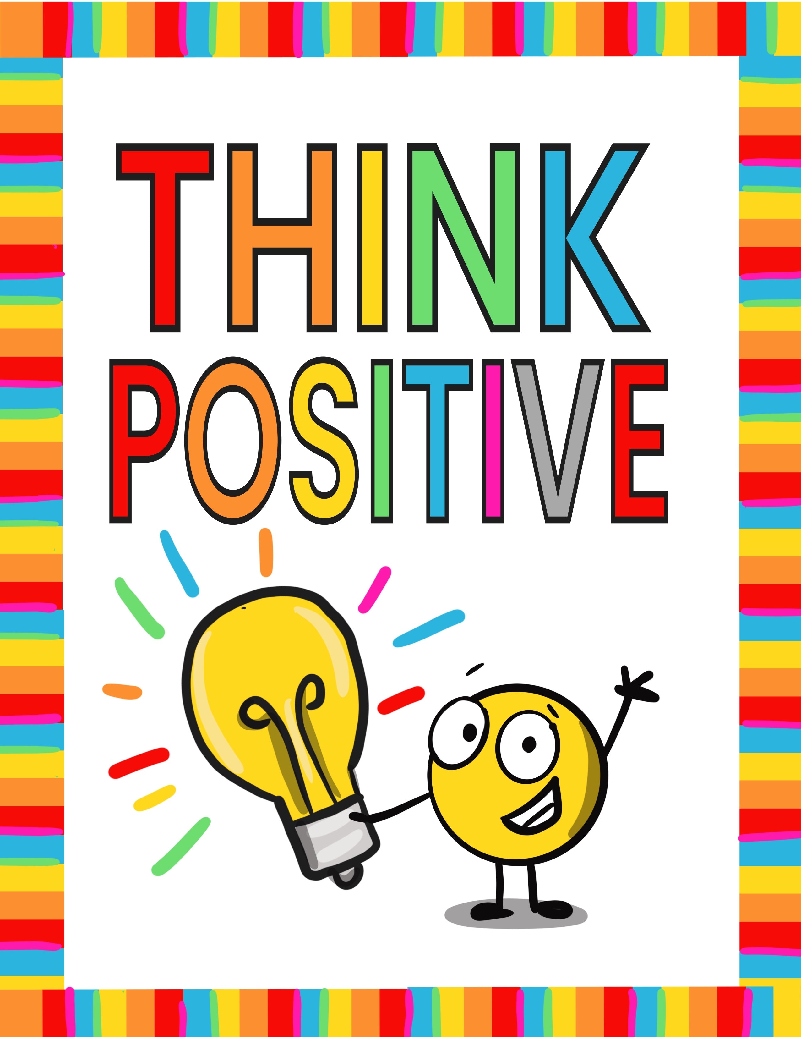 SPOT Poster Digital Download Think Positive