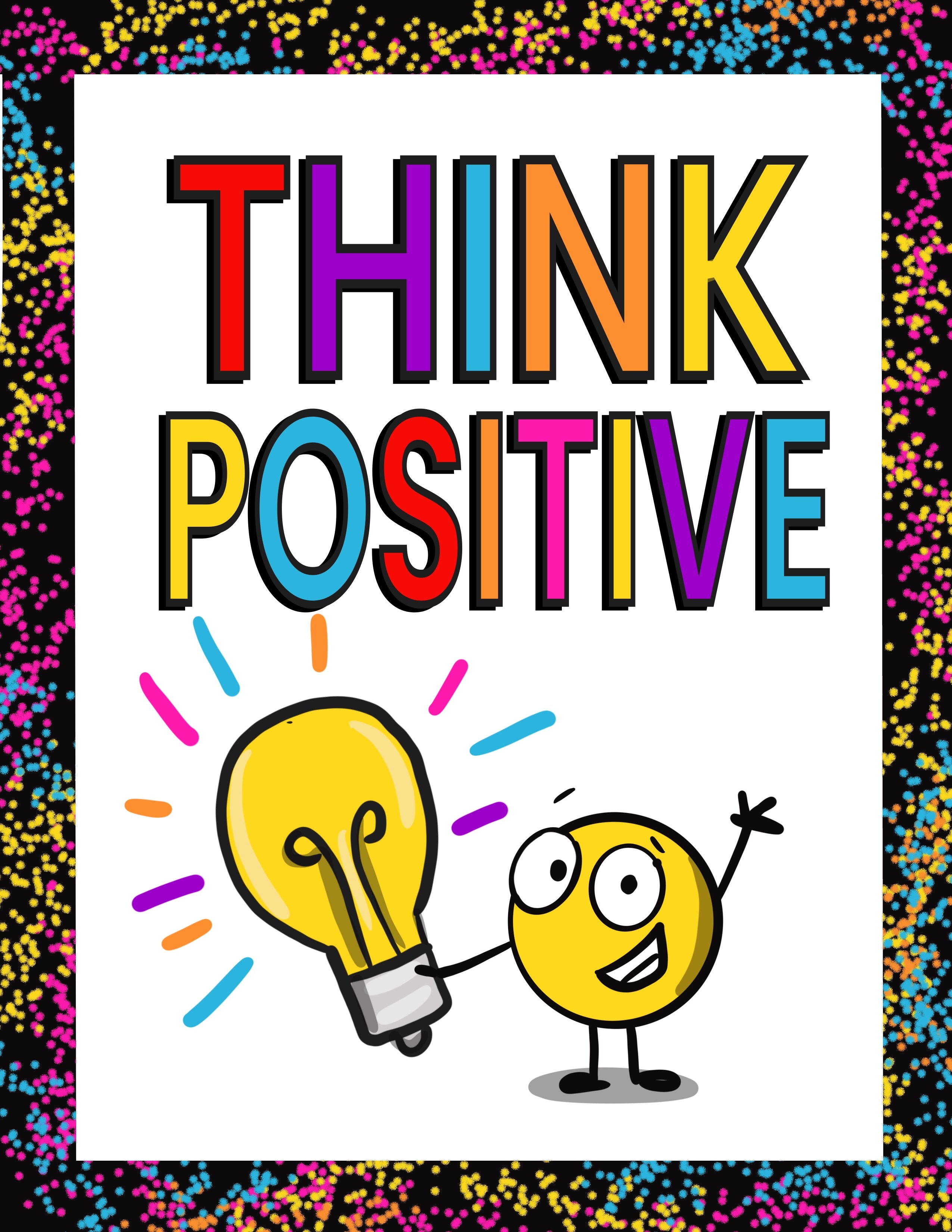 SPOT Poster Digital Download Think Positive