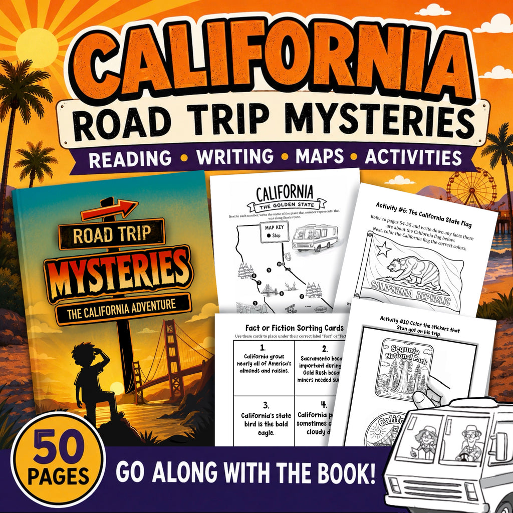 California | Road Trip Mysteries: The California Adventure Companion Activities