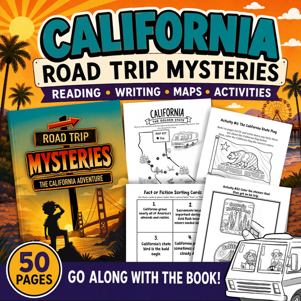 California | Road Trip Mysteries: The California Adventure Companion Activities