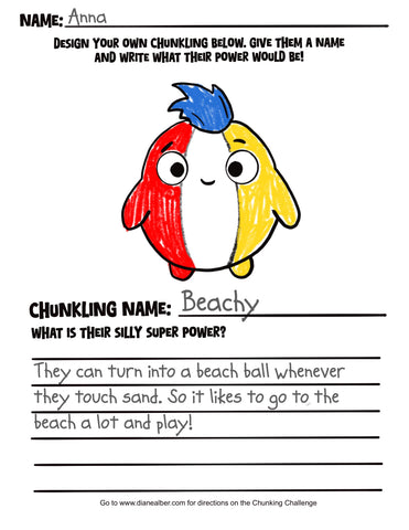 Chunklings Challenge Printable