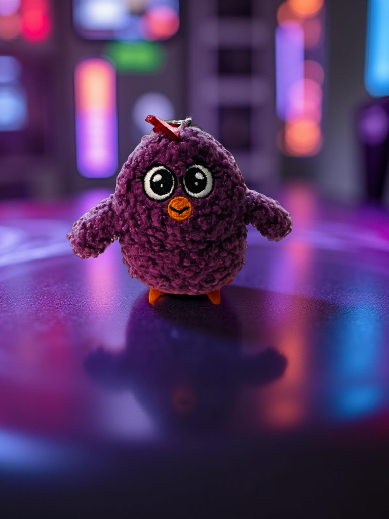 Keychain Purple Space chicken