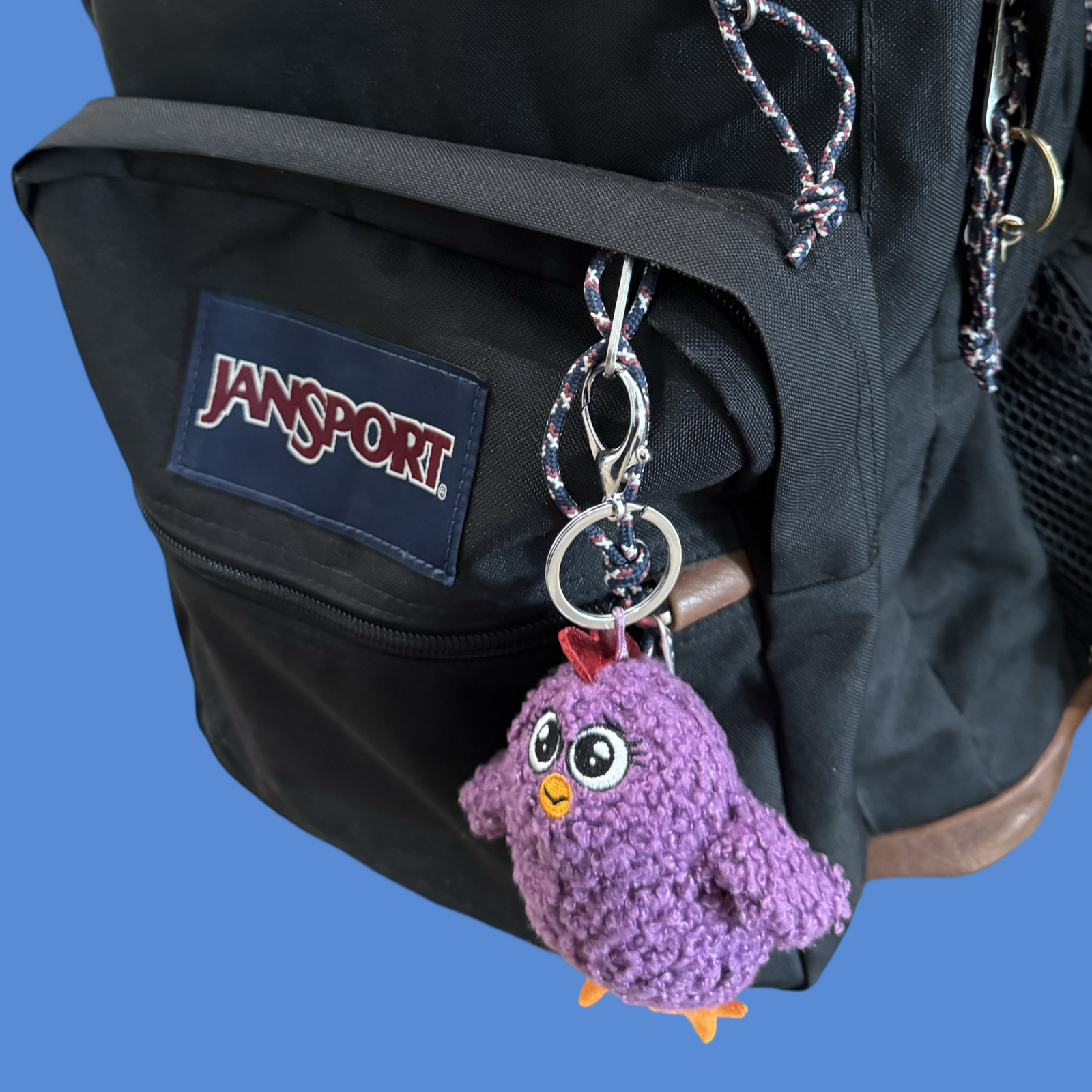 Keychain Purple Space chicken – Diane Alber Keychain Purple Space chicken – Diane Alber