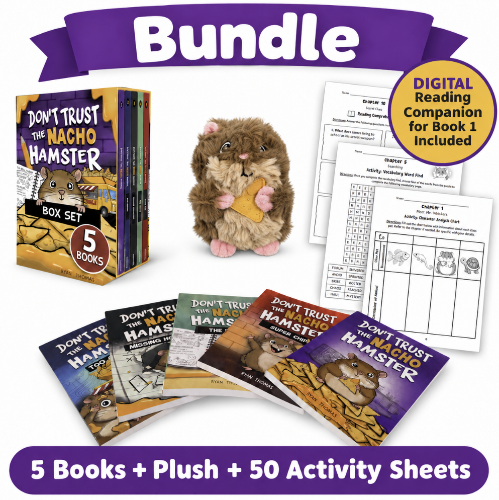 Bundle Plush + 5 Books Don't Trust a Nacho Hamster+ Activity Sheets (Copy)