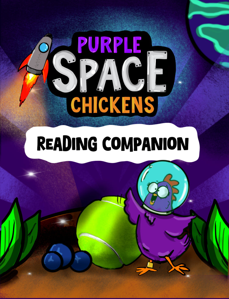 Digital Purple Space Chickens Reading Companion
