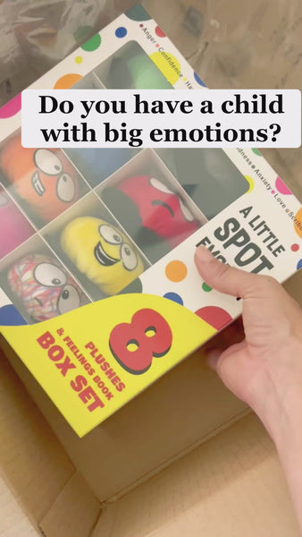 8 MINI Emotion Plush Toys with A Little SPOT of Feelings Hardcover