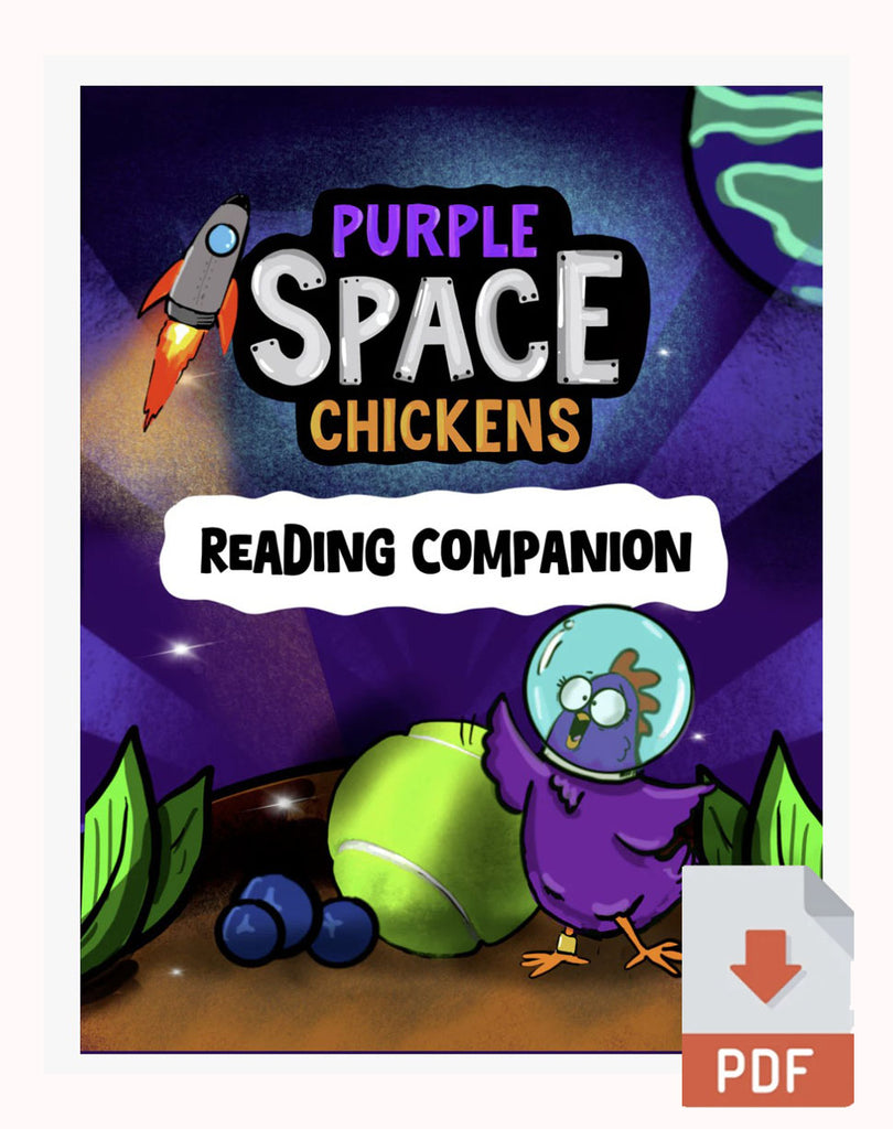 Digital PDF Purple Space Chickens Reading Companion for Book 1