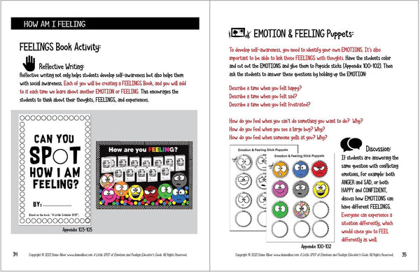 (Educator Guide) A Little SPOT of Feelings & Emotions  (Digital Format ONLY)