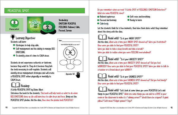 (Educator Guide) A Little SPOT of Feelings & Emotions  (Digital Format ONLY)