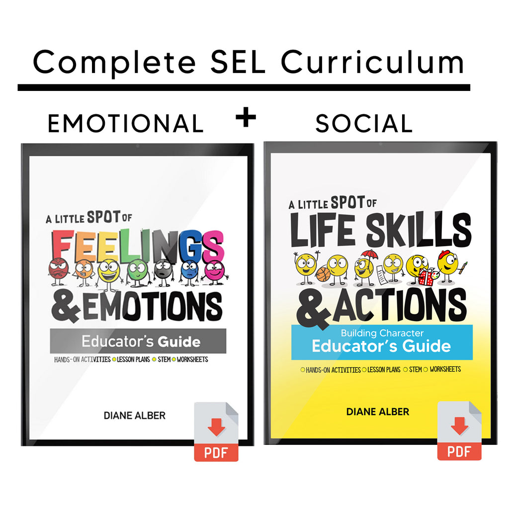 *DIGITAL EDUCATOR GUIDE BUNDLE* A Little SPOT of Feelings & Emotions Educator Guide AND A Little SPOT of Life Skills and Actions Educator Guide(Digital Format ONLY)
