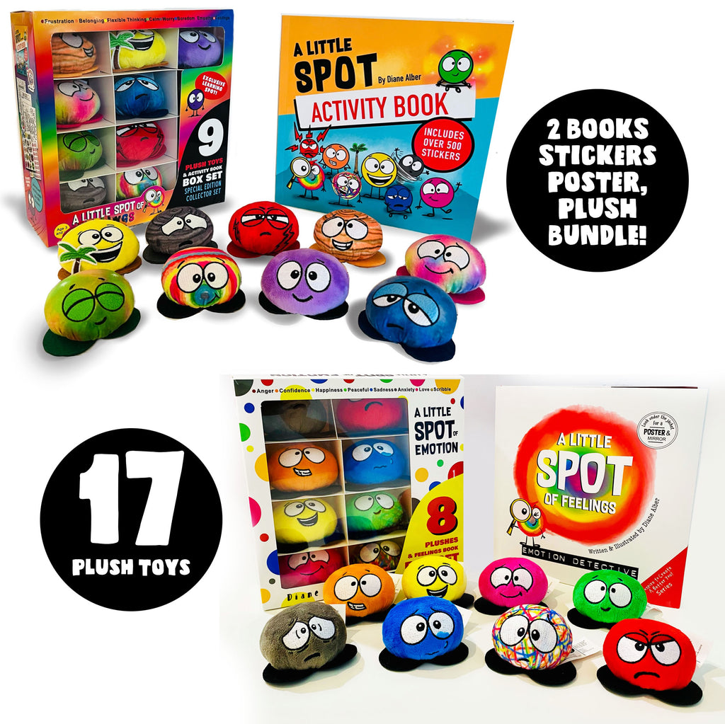 17 Plush toy bundle with Books, Stickers and Poster
