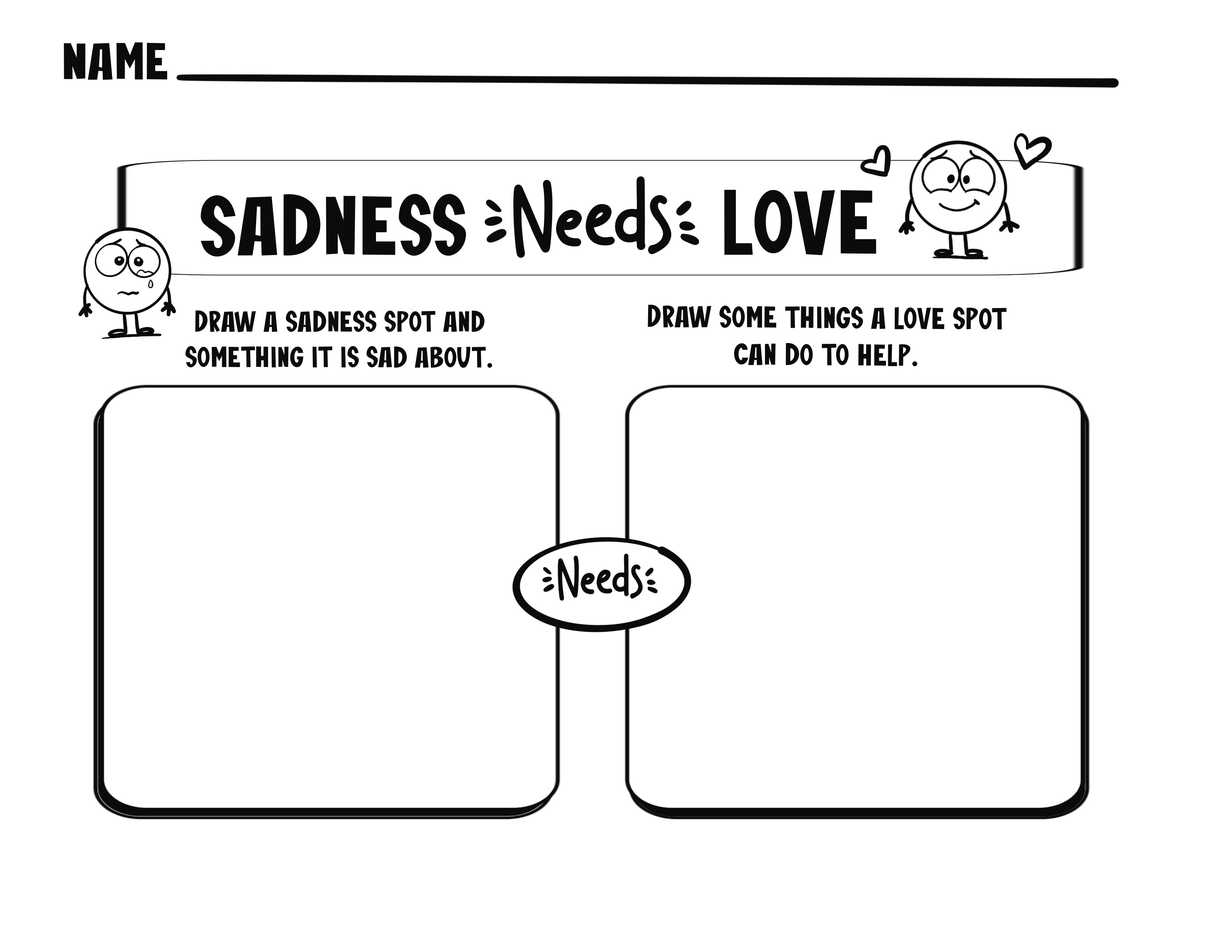 Feelings Need Feelings Activity Printable Download Diane Alber