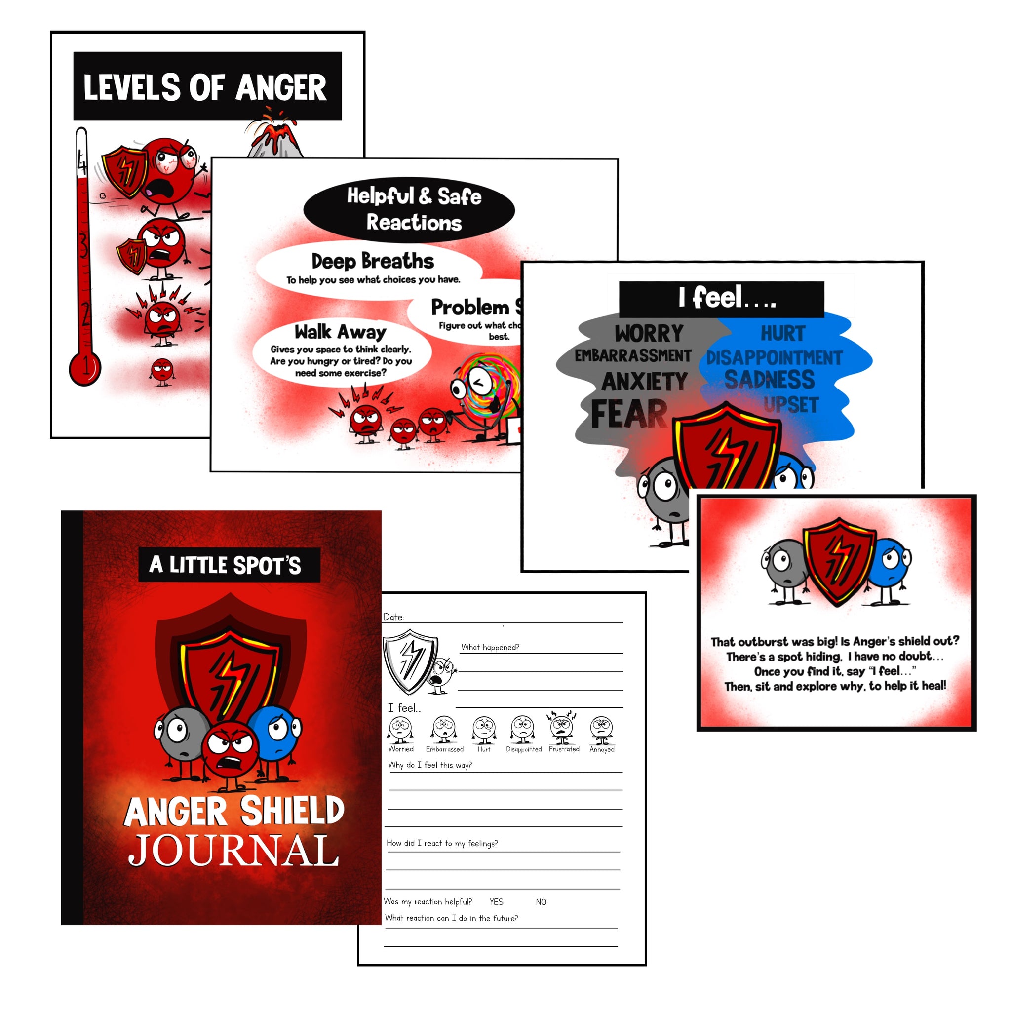 傷や汚れあります！！！anger Anger's Shield Printable Posters – Diane Alber