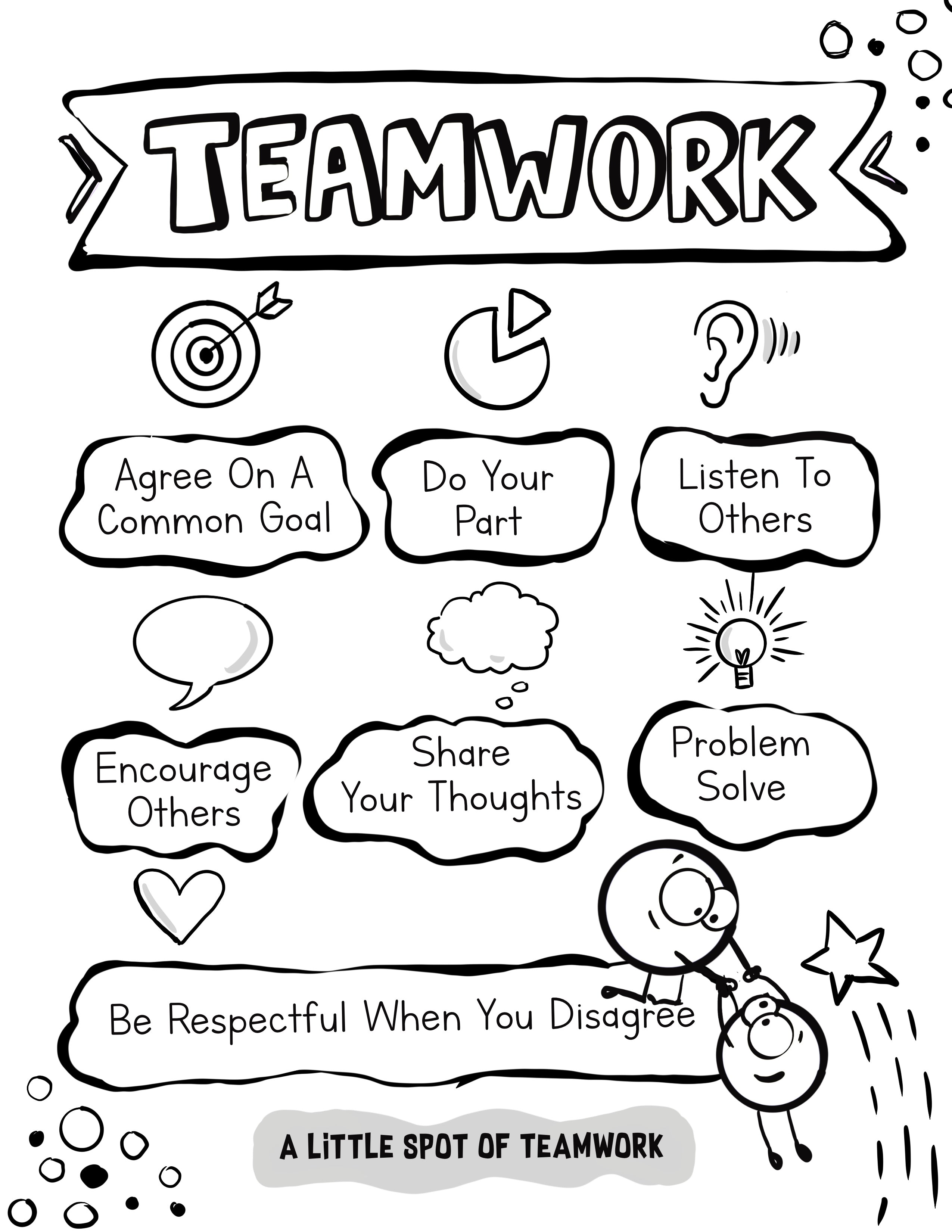 Teamwork Poster Kids