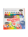 3-in-1 Jumbo Colored Pencils For Kids 3+ Scribble Splatter